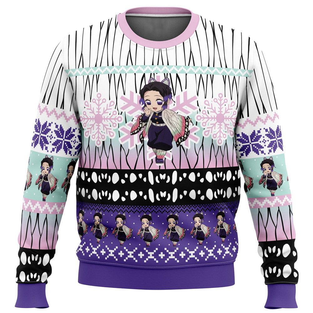 Morukai "Chibi Christmas Shinobu Kocho" Demon Slayer: Kimetsu no Yaiba Ugly Sweater