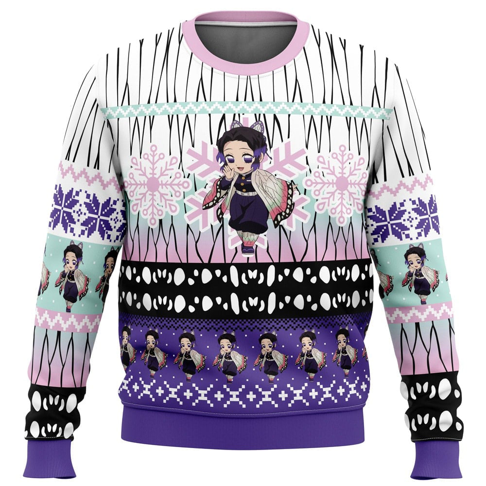 Morukai "Chibi Christmas Shinobu Kocho" Demon Slayer: Kimetsu no Yaiba Ugly Sweater