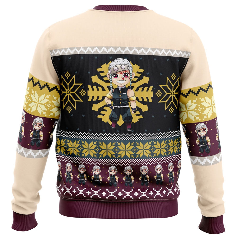 Morukai "Chibi Christmas Tengen Uzui" Demon Slayer: Kimetsu no Yaiba Ugly Sweater