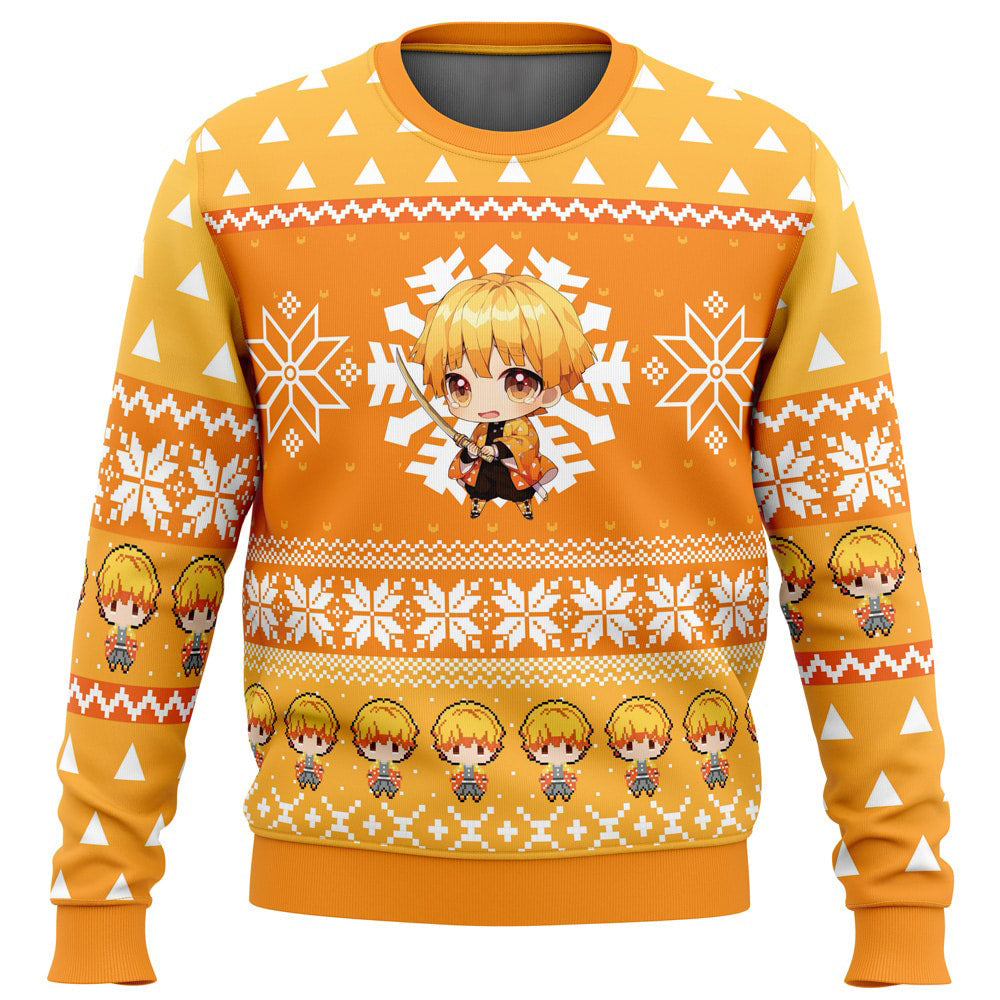 Morukai "Chibi Zenitsu Agatsuma" Demon Slayer: Kimetsu no Yaiba Ugly Sweater