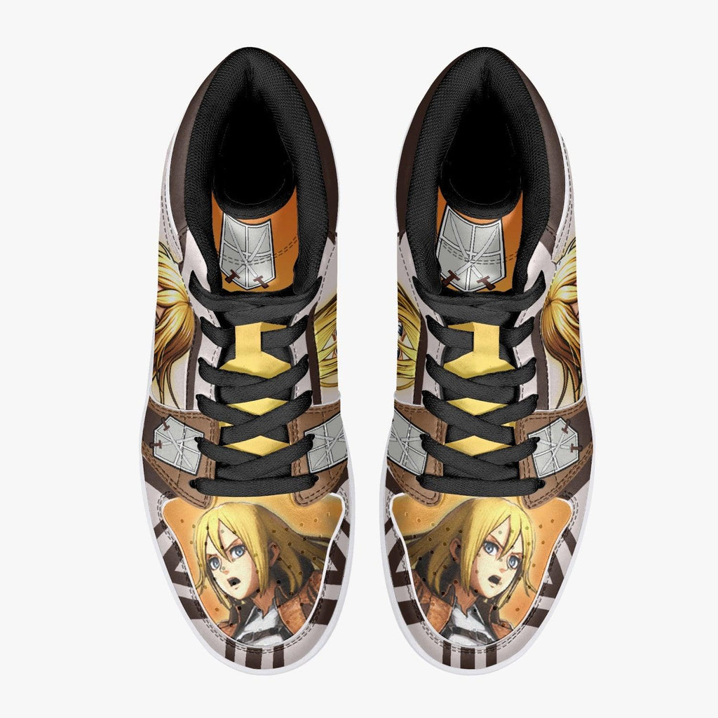 Morukai "Christa Lenz Training Corps Shingeki no Kyojin Mid 1 Basketball Shoes
