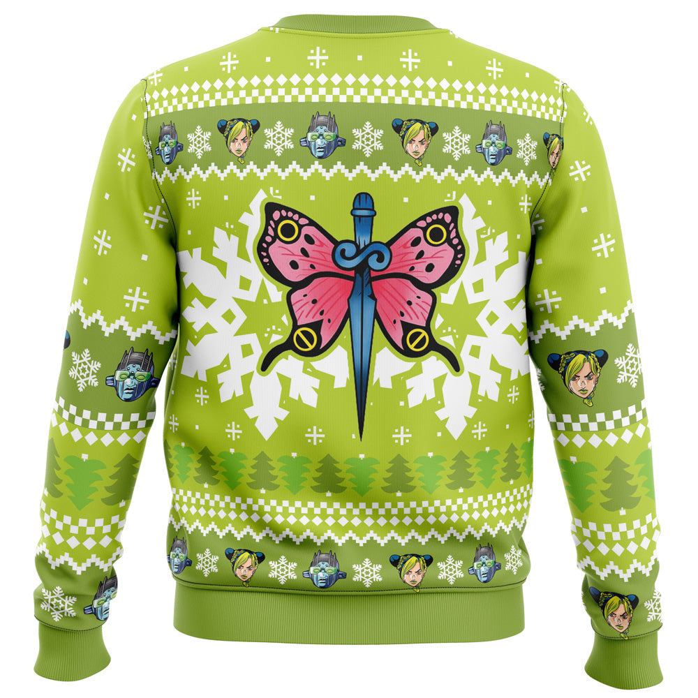 Morukai "Christmas Jolyne Cujoh" Jojo's Bizarre Adventure Ugly Sweater
