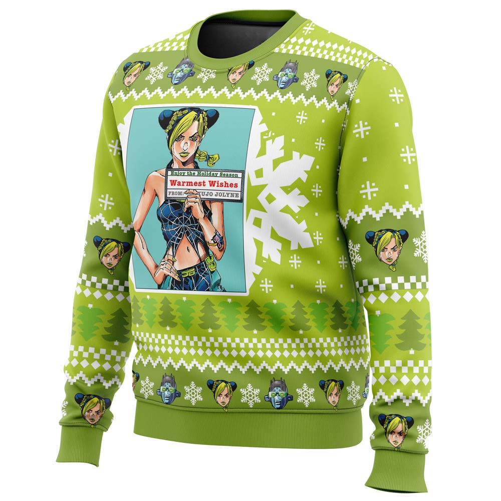 Morukai "Christmas Jolyne Cujoh" Jojo's Bizarre Adventure Ugly Sweater