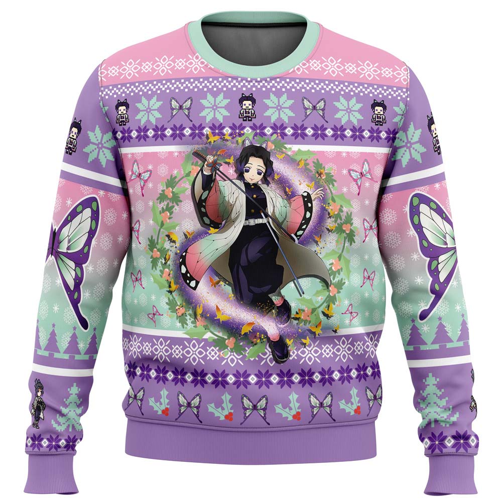 Morukai "Christmas Shinobu Kocho" Demon Slayer: Kimetsu no Yaiba Ugly Sweater