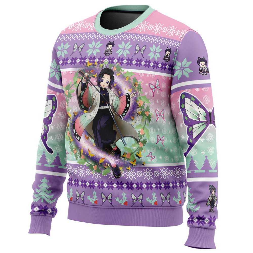 Morukai "Christmas Shinobu Kocho" Demon Slayer: Kimetsu no Yaiba Ugly Sweater