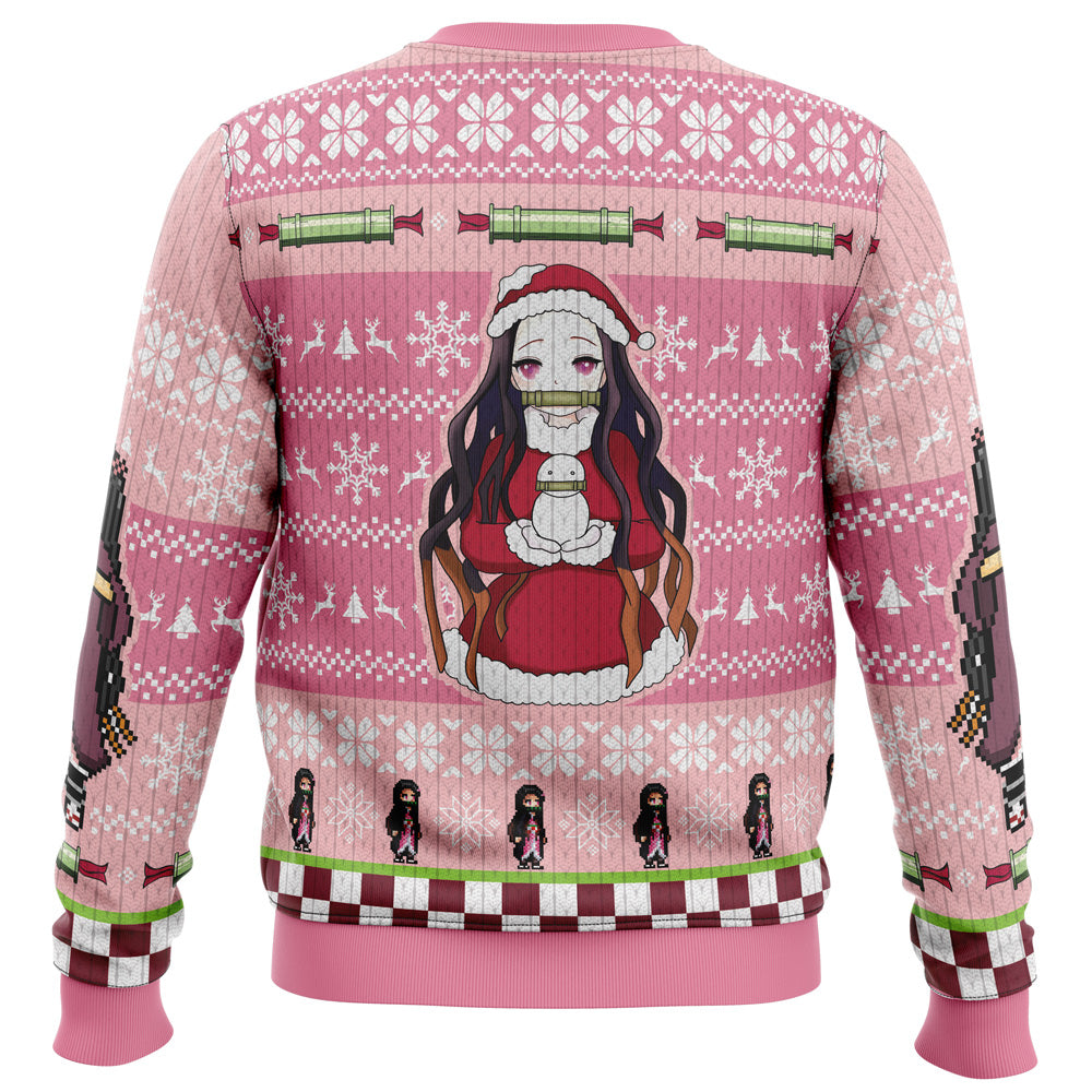Morukai "Christmas Nezuko Kamado" Demon Slayer: Kimetsu no Yaiba Ugly Sweater