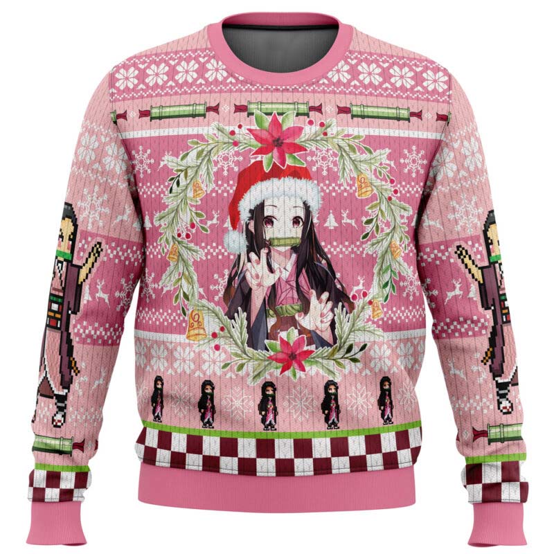 Morukai "Christmas Nezuko Kamado" Demon Slayer: Kimetsu no Yaiba Ugly Sweater