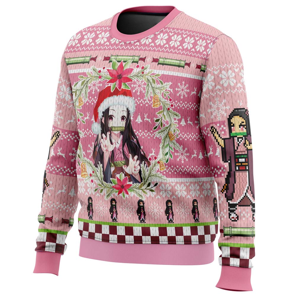 Morukai "Christmas Nezuko Kamado" Demon Slayer: Kimetsu no Yaiba Ugly Sweater