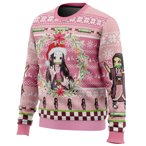 Morukai "Christmas Nezuko Kamado" Demon Slayer: Kimetsu no Yaiba Ugly Sweater