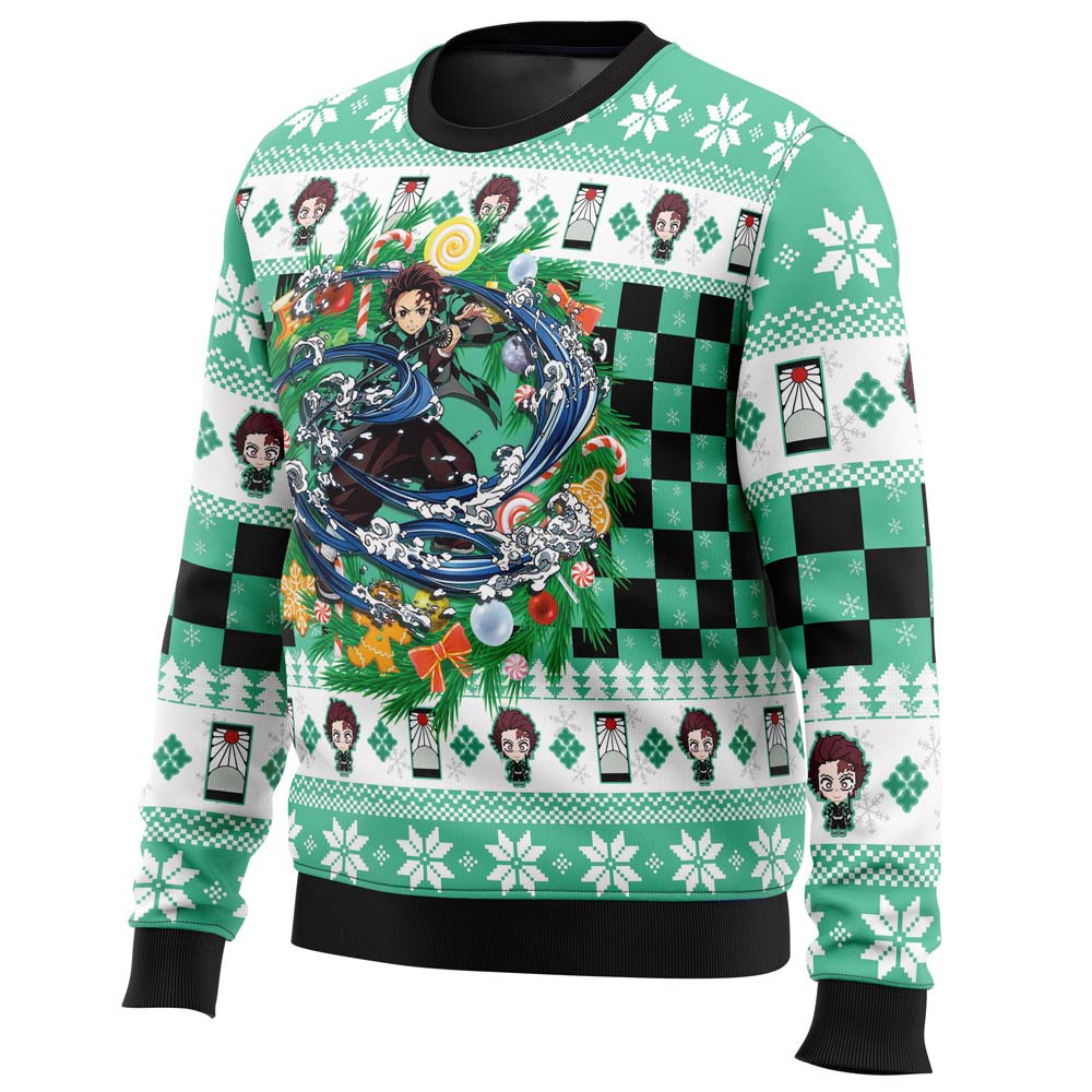 Morukai "Christmas Tanjiro Kamado" Demon Slayer: Kimetsu no Yaiba Ugly Sweater