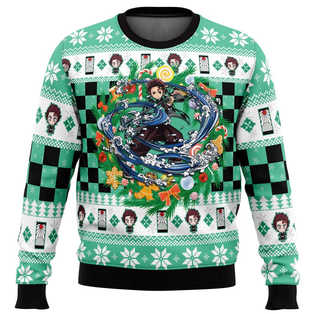 Morukai "Christmas Tanjiro Kamado" Demon Slayer: Kimetsu no Yaiba Ugly Sweater