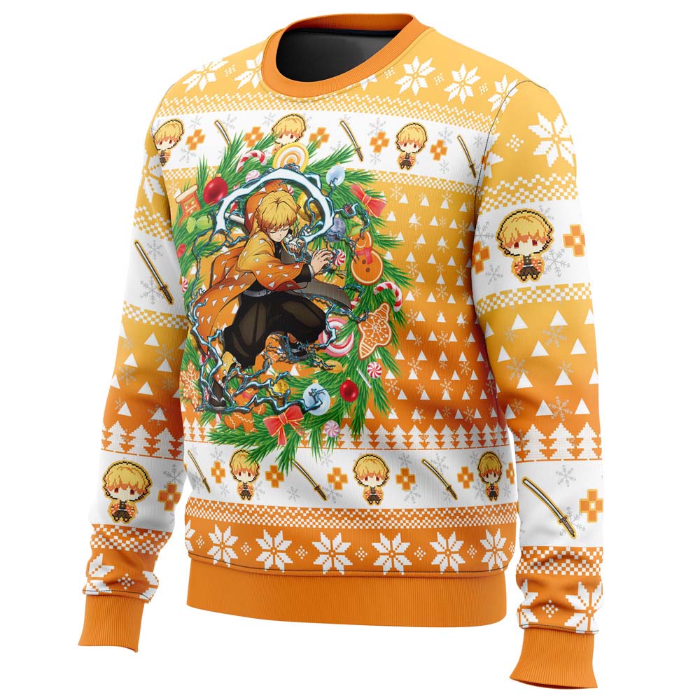 Morukai "Zenitsu Agatsuma" Demon Slayer: Kimetsu no Yaiba Ugly Sweater