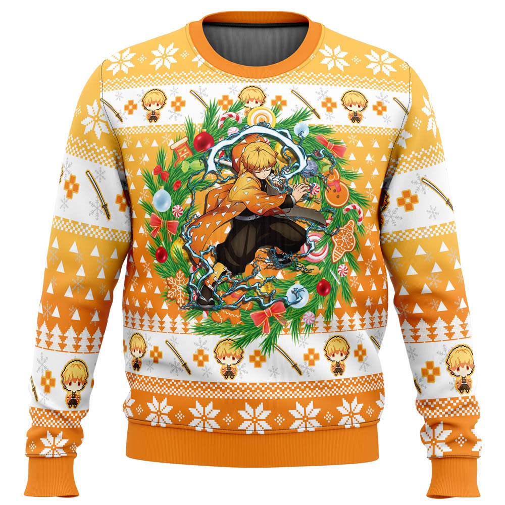 Morukai "Zenitsu Agatsuma" Demon Slayer: Kimetsu no Yaiba Ugly Sweater