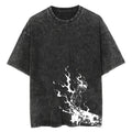 Morukai "Asta" Black Clover Vintage Washed Oversized T-Shirt