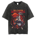 Morukai "Ichigo Kurosaki & Vasto Lorde Ichigo" Bleach Vintage Washed Oversized T-Shirt