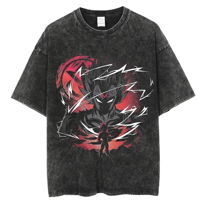 Morukai "Majin Vegeta" Dragon Ball Vintage Washed Oversized T-Shirt