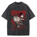 Morukai "Momo Ayase & Okarun" Dandadan Vintage Washed Oversized T-Shirt