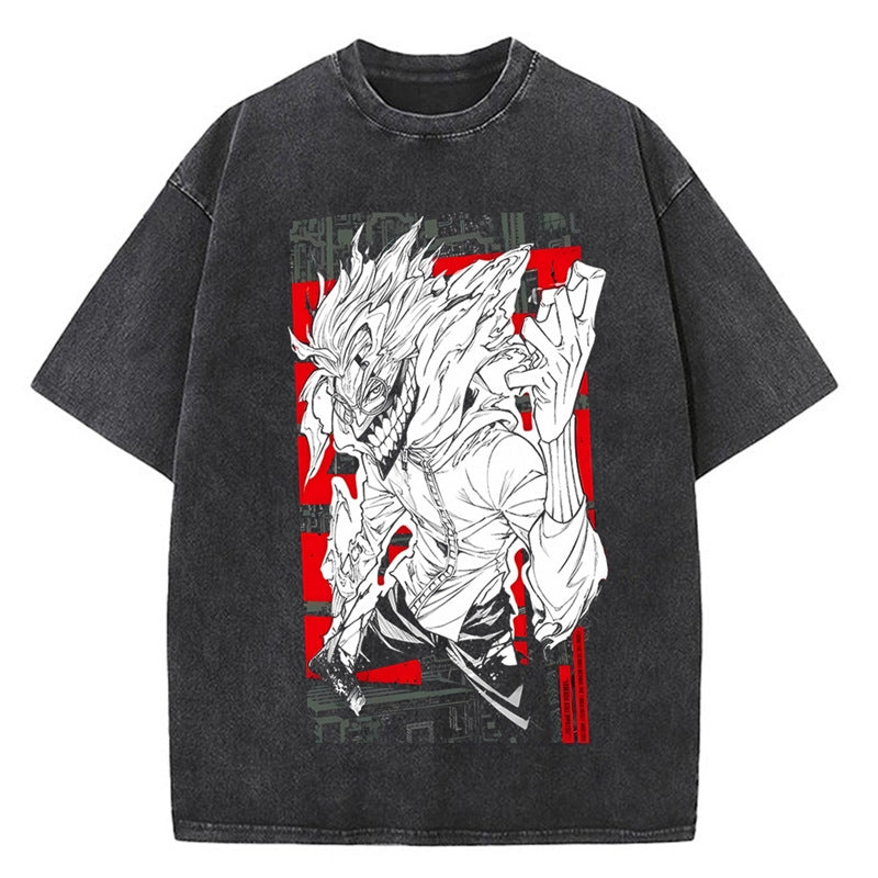 Morukai "Okarun" Dandadan Vintage Washed Oversized T-Shirt