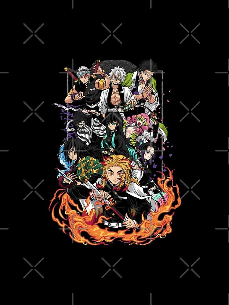 Morukai "Demon Slayer Black and White Manga iPhone 11-16 Tough Case