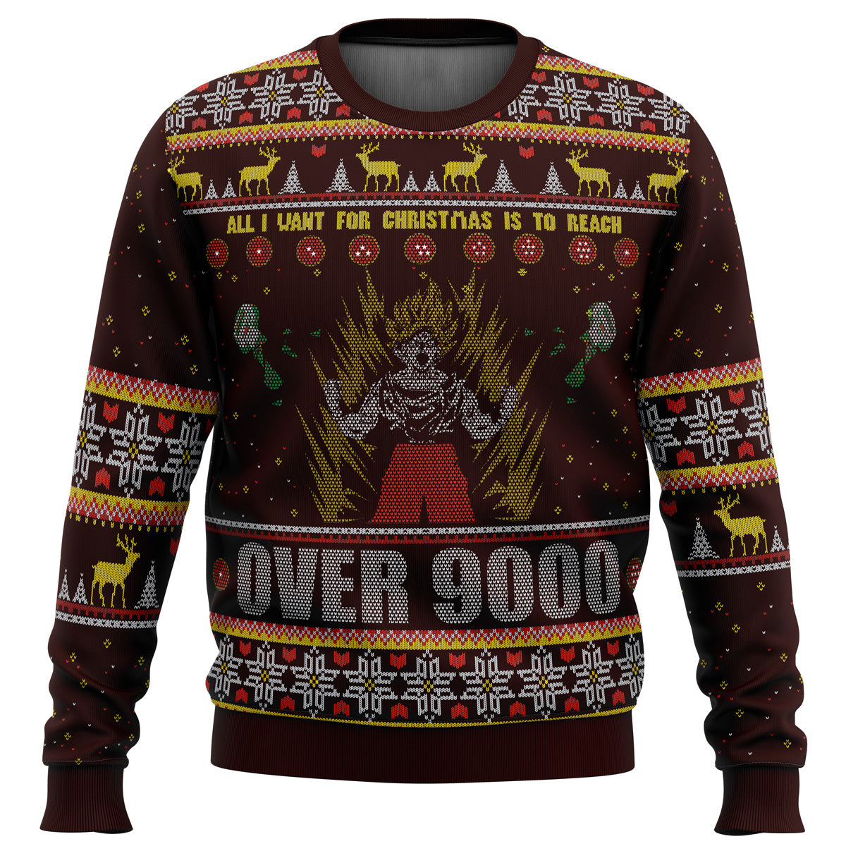 Morukai "DBZ Goku Over 9000 Dragon Ball Z Ugly Sweater