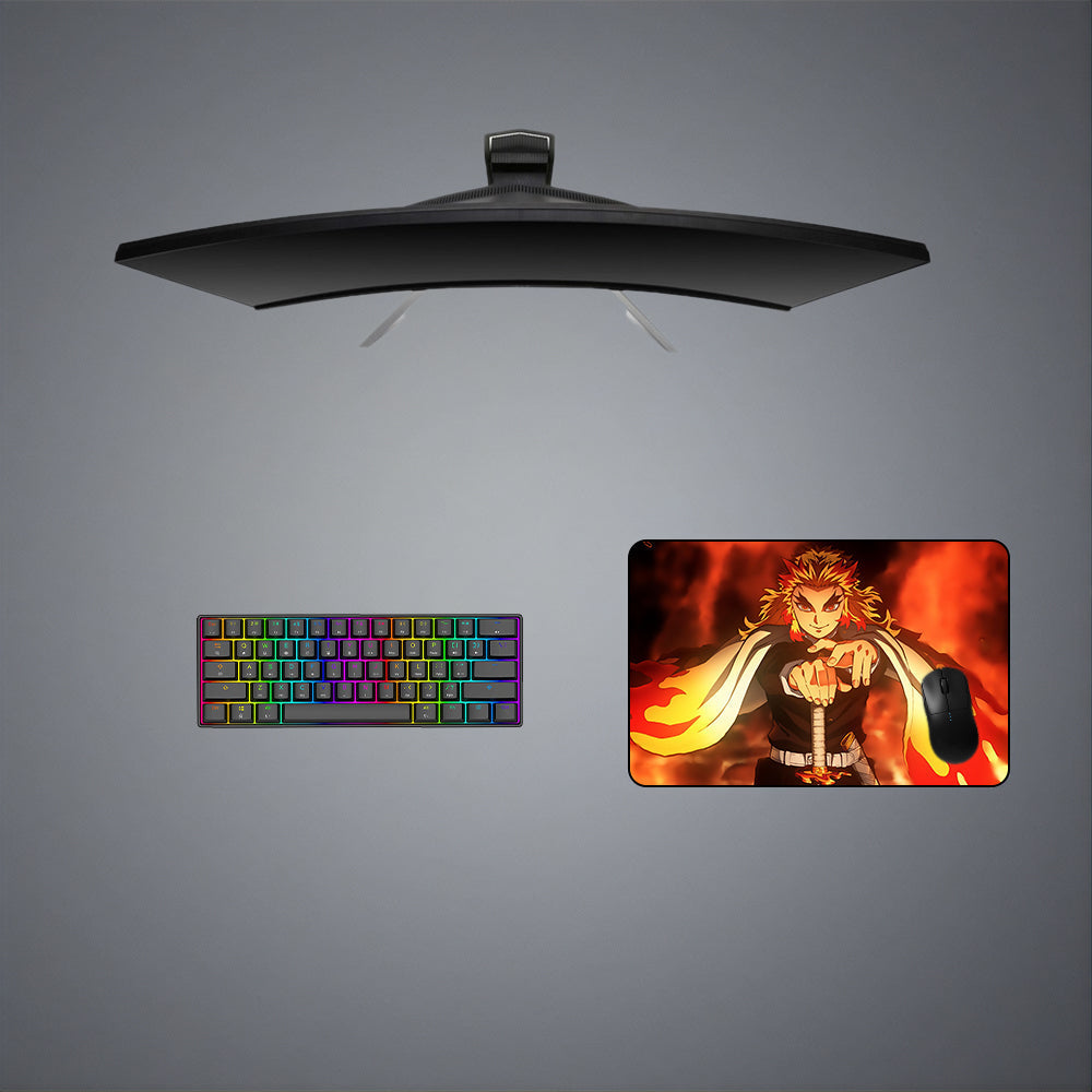 Morukai "Rengoku Fire" Demon Slayer: Kimetsu no Yaiba Gaming Mouse Pad