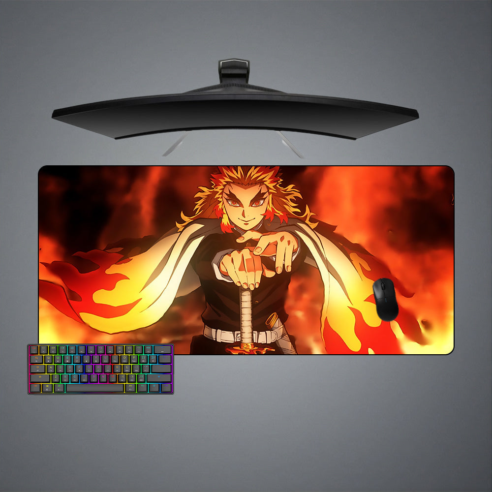 Morukai "Rengoku Fire" Demon Slayer: Kimetsu no Yaiba Gaming Mouse Pad