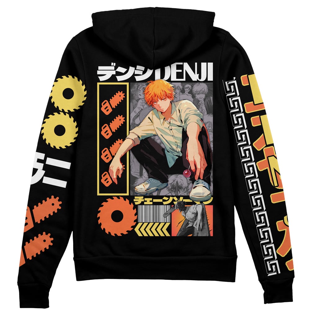 Morukai "Denji V2 Chainsaw Man Streetwear Zip Hoodie Jacket