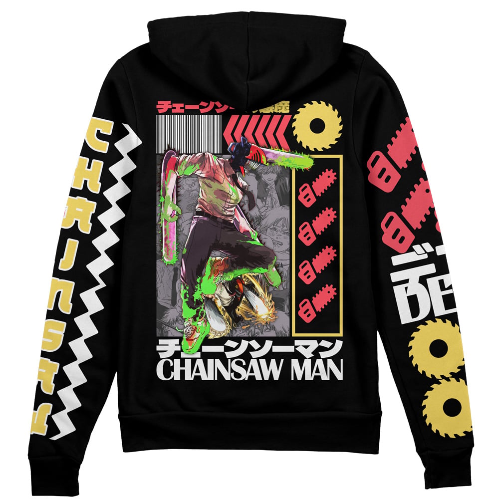 Morukai "Denji V3 Chainsaw Man Streetwear Zip Hoodie Jacket