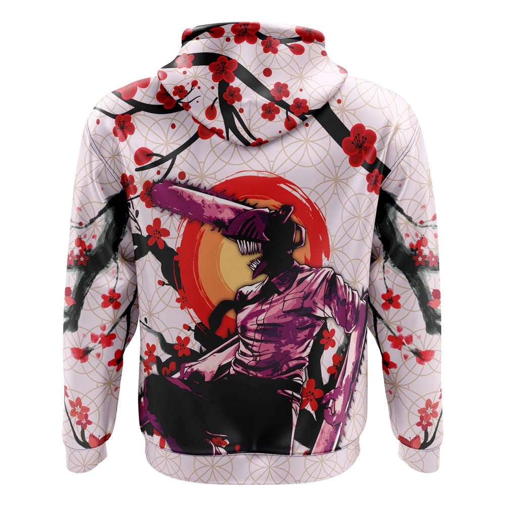 Morukai "Denji x Pochita Chainsaw Man Streetwear Zip Hoodie Jacket