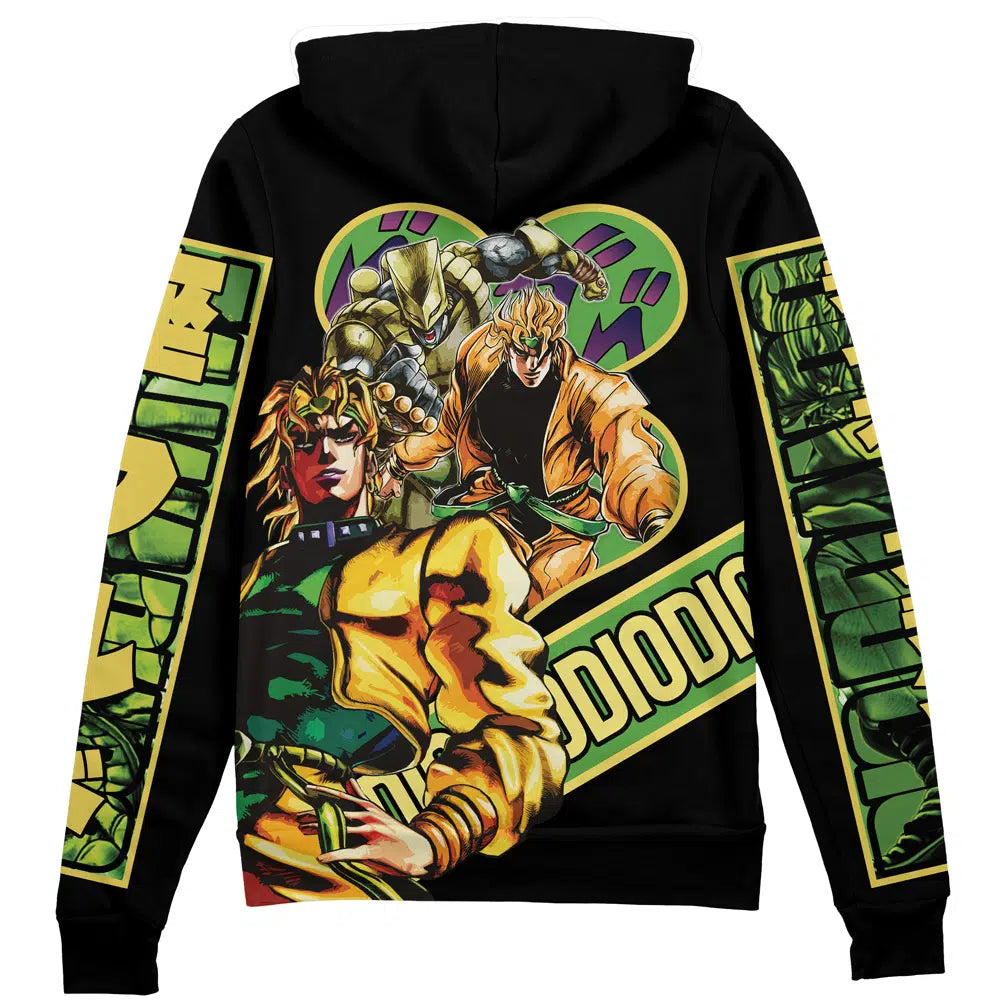 Morukai "Dio Brando" Jojo's Bizarre Adventure Streetwear Zip Hoodie Jacket