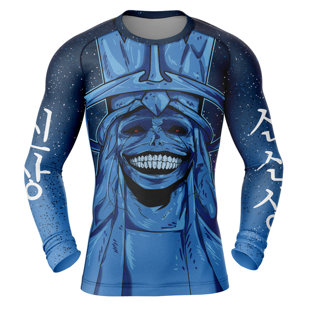 Morukai "Statue of God Solo Leveling Long Sleeve Rash Guard Compression