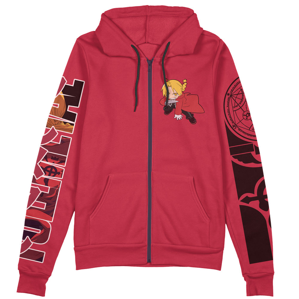 Morukai "Edward Elric" Fullmetal Alchemist Streetwear Zip Hoodie Jacket