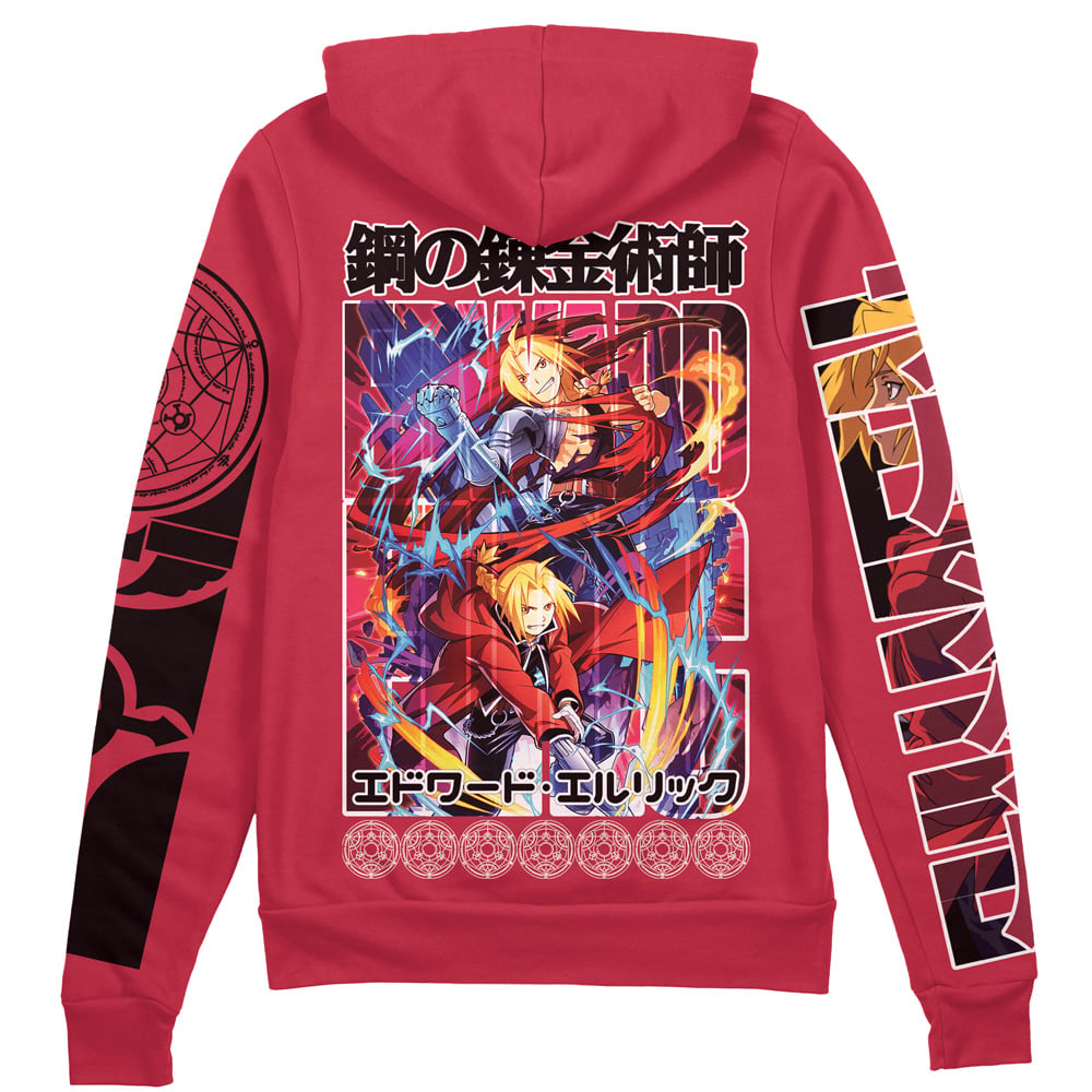 Morukai "Edward Elric" Fullmetal Alchemist Streetwear Zip Hoodie Jacket