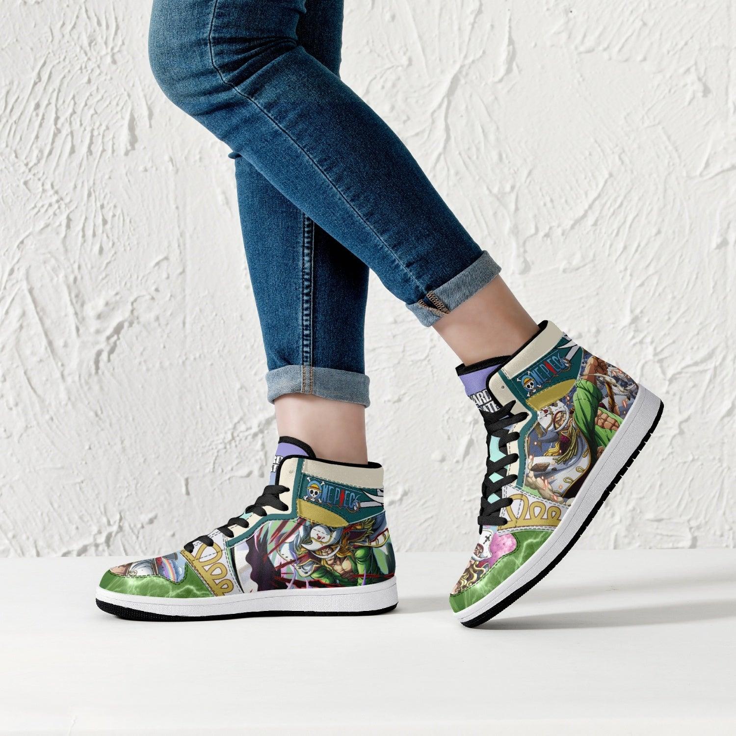 Morukai "Edward Newgate Wano One Piece Mid 1 Basketball Shoes