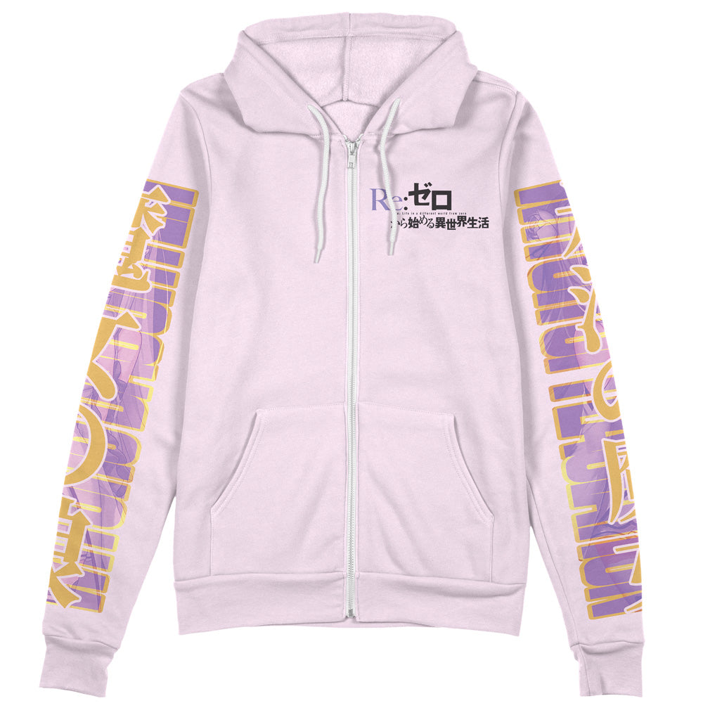 Morukai "Emilia Re Zero Streetwear Zip Hoodie Jacket