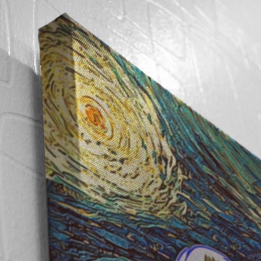 Morukai "Epic Battle Dragonball Z Starry Night Canvas Print Wall Art
