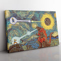 Morukai "Epic Battle Dragonball Z Starry Night Canvas Print Wall Art