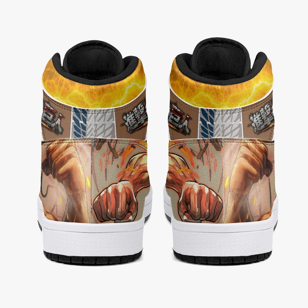 Morukai "Eren Yeager Attack Titan Attack on Titan Mid 1 Basketball Shoes