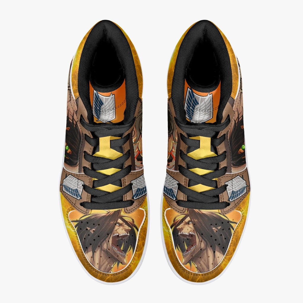 Morukai "Eren Yeager Attack Titan Attack on Titan Mid 1 Basketball Shoes