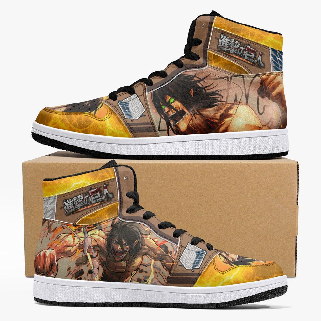Morukai "Eren Yeager Attack Titan Attack on Titan Mid 1 Basketball Shoes