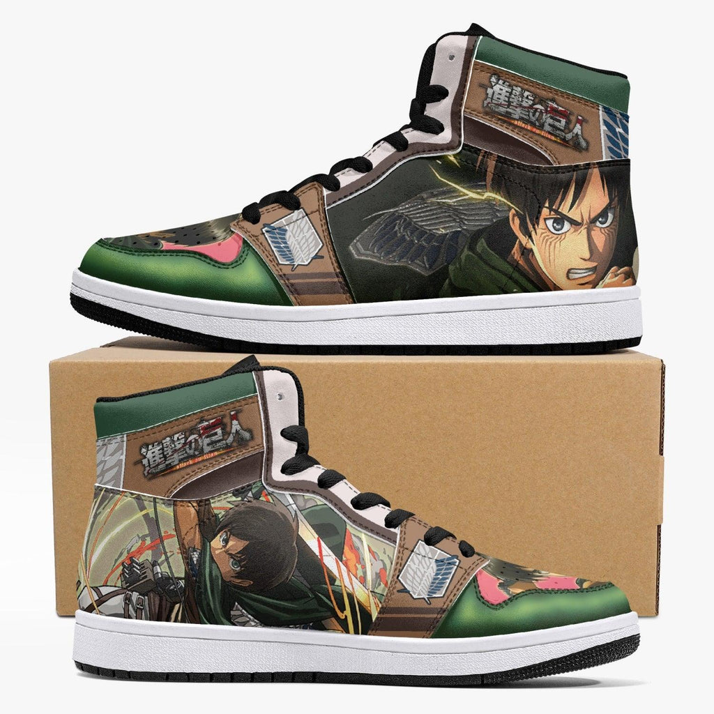 Morukai "Eren Yeager Survey Corps Attack on Titan Mid 1 Basketball Shoes