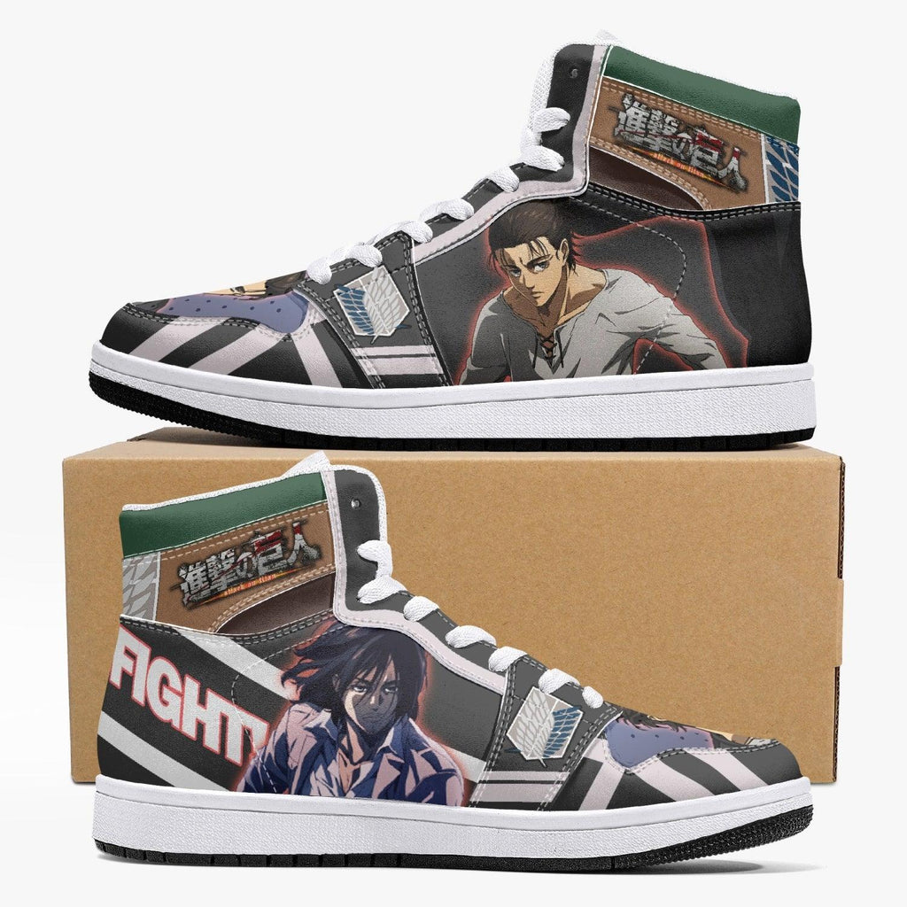 Morukai "Eren Yeager Timeskip Attack on Titan Mid 1 Basketball Shoes