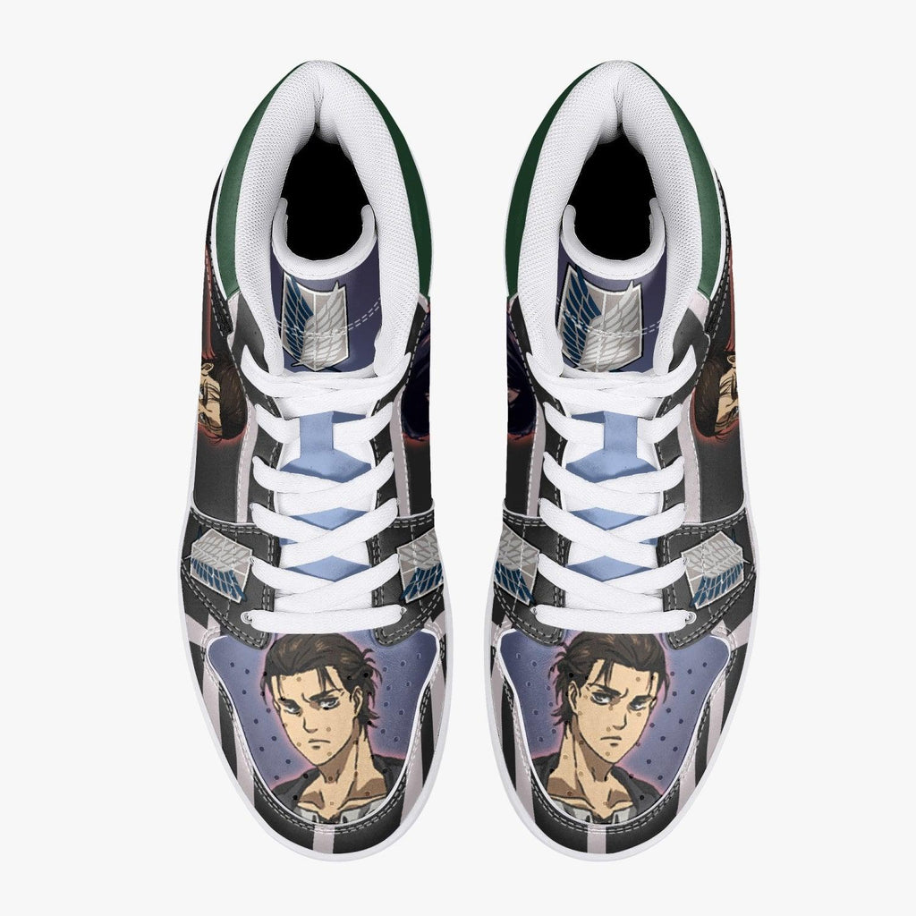 Morukai "Eren Yeager Timeskip Shingeki no Kyojin Mid 1 Basketball Shoes