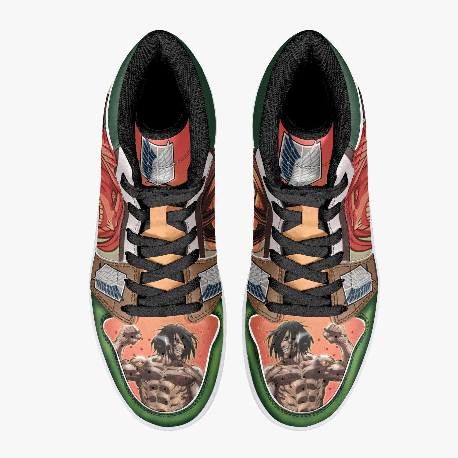 Morukai "Eren Yeager Titan Transformation Attack on Titan Mid 1 Basketball Shoes