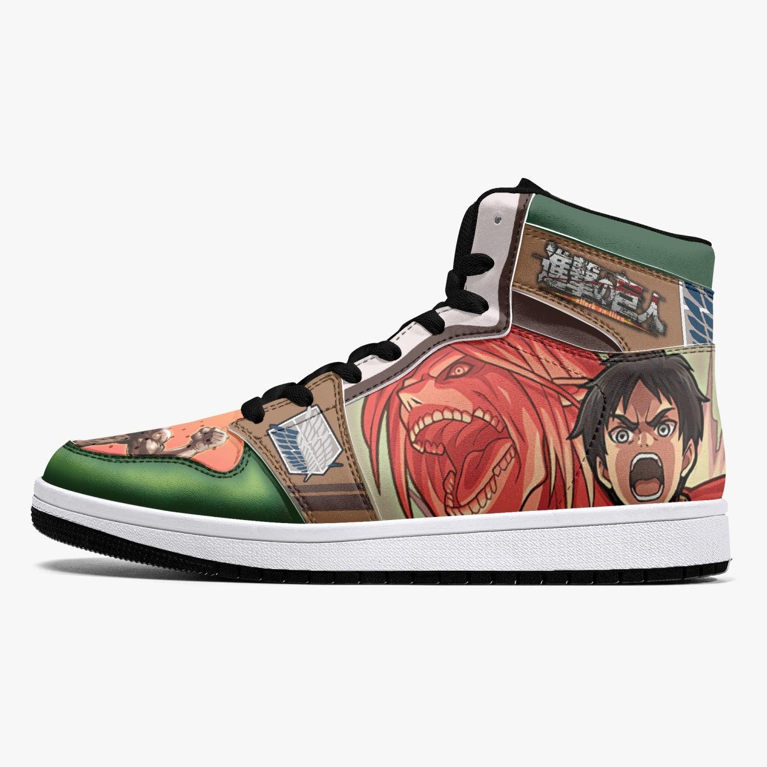 Morukai "Eren Yeager Titan Transformation Attack on Titan Mid 1 Basketball Shoes