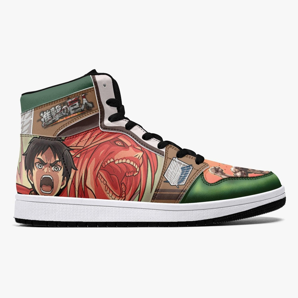 Morukai "Eren Yeager Titan Transformation Attack on Titan Mid 1 Basketball Shoes