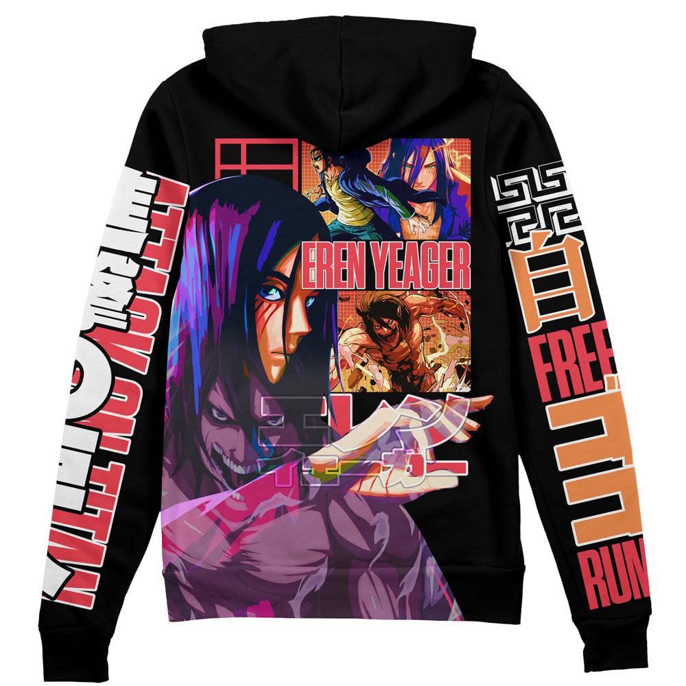 Morukai "Eren Yeager V3 Attack on Titan Streetwear Zip Hoodie Jacket