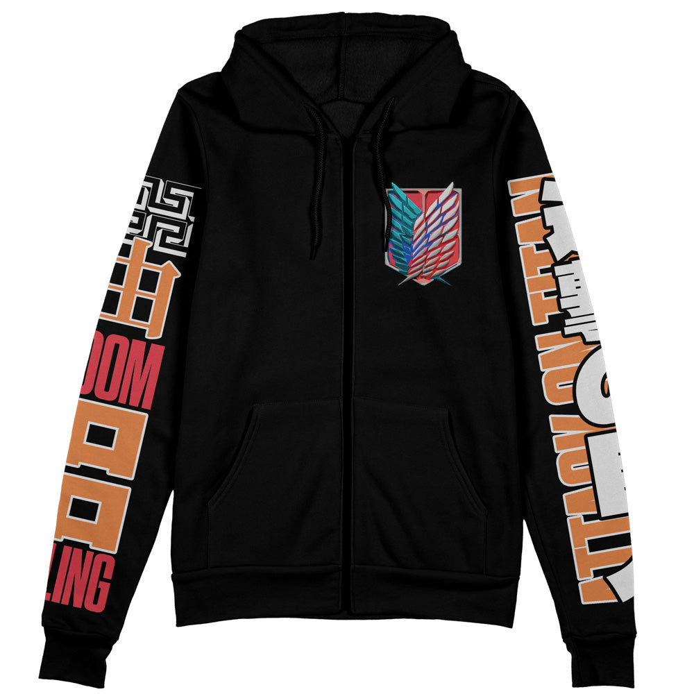Morukai "Eren Yeager V3 Attack on Titan Streetwear Zip Hoodie Jacket