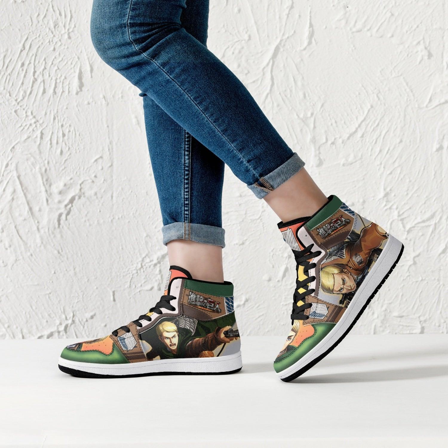 Morukai "Erwin Smith Attack on Titan Mid 1 Basketball Shoes