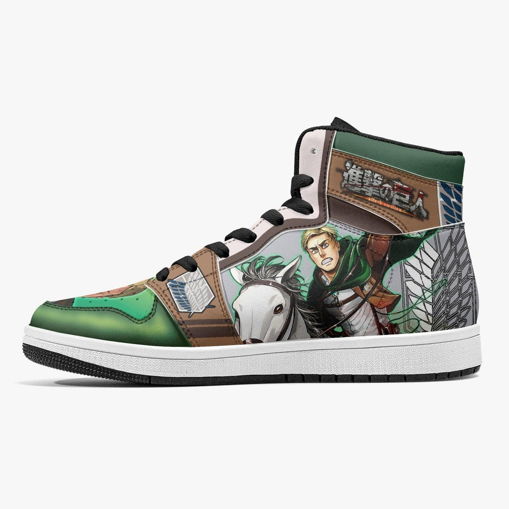 Morukai "Erwin Smith Shinzou wo Sasageyo Shingeki no Kyojin Mid 1 Basketball Shoes